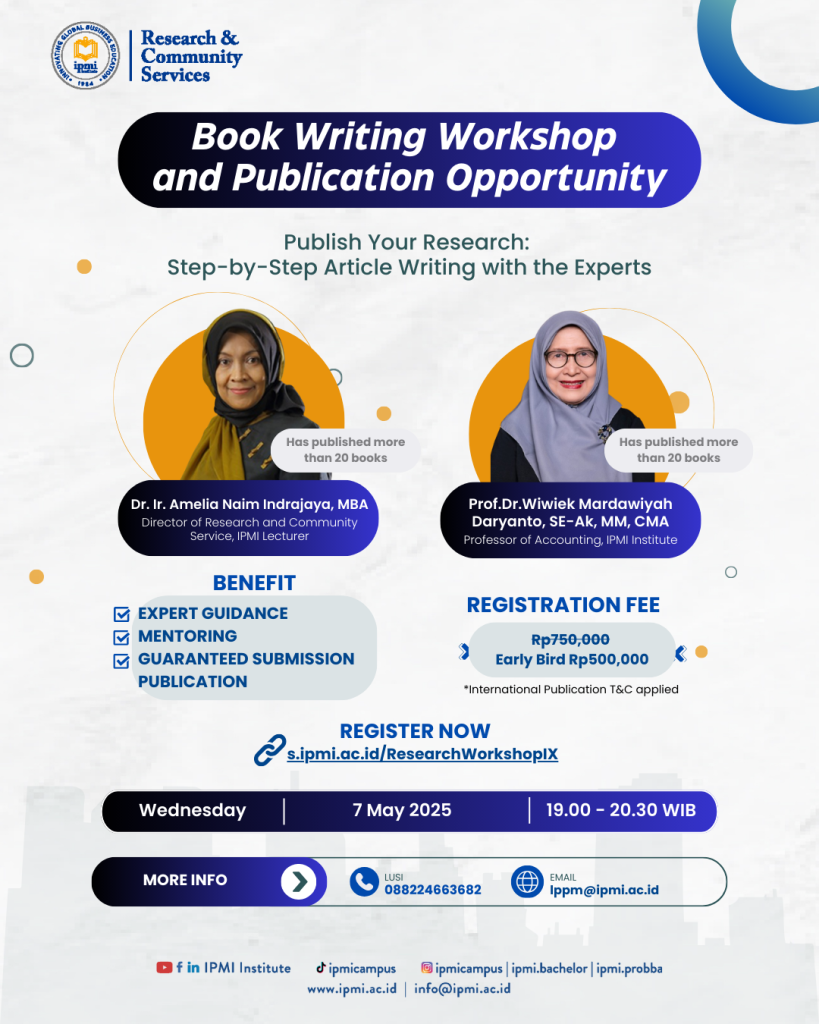 Research Workshop Vol. 9: "Book Writing Workshop and Publication ...